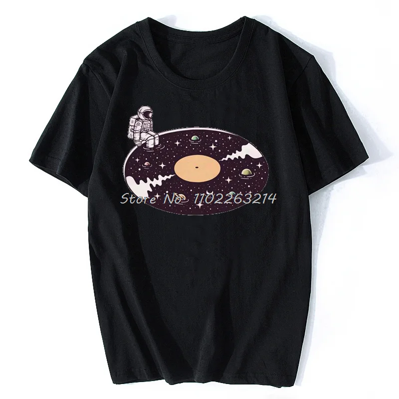 

Harajuku Funn Aesthetic men Tshirt Ladies Summer Kawaii Cartoon Astronaut Print Tops Universe Space Punk Female Tee Oversized