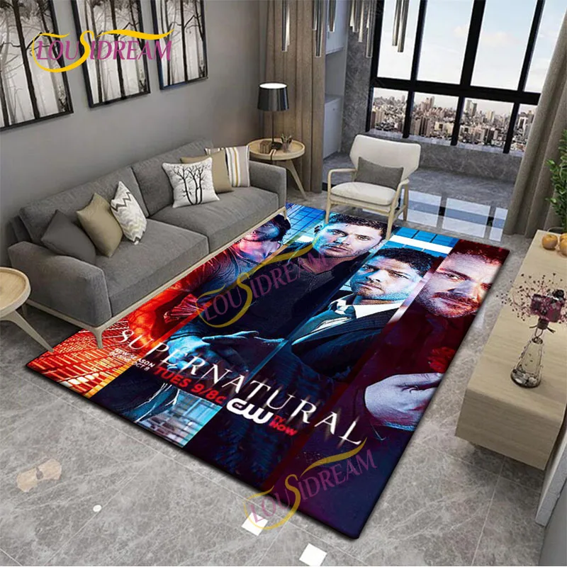 Сверхнатуральный напечатанный коврик Sam Winchester с подсветкой регулируемый