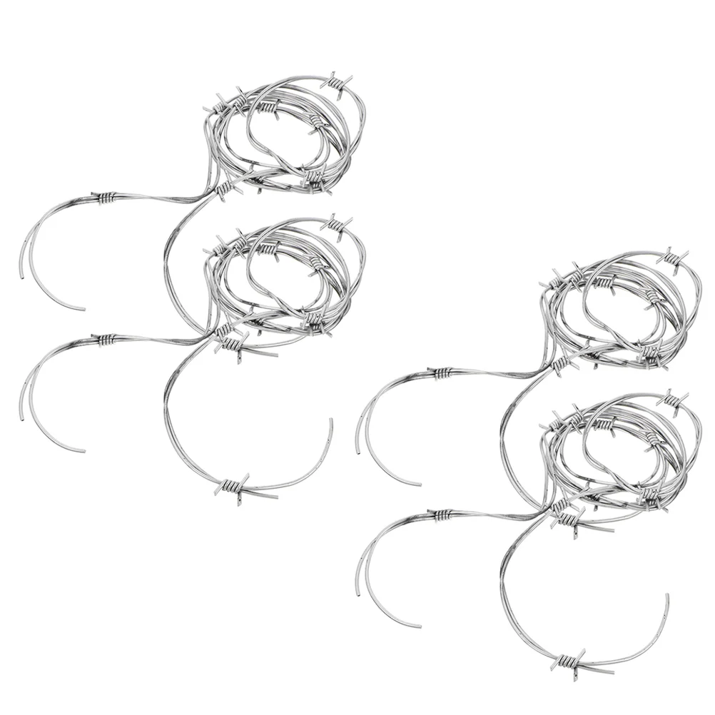 4 шт. имитация проволочной цепи Хэллоуин колючие проволоки орнамент вечерние