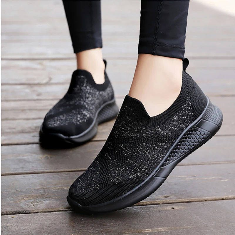 Новые кроссовки Женские для бега Сетчатые дышащие Нескользящие женские на