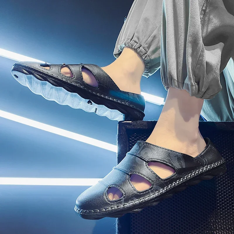 Сандалии мужские легкие обувь для сада и пляжа дышащая подошва из ЭВА клоги улицы