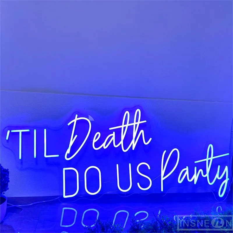

LED Neon Sign Til Death Do US Party Neon Signs for Bar Party Decor Gaming Room Bedroom Wall Birthday Wedding Decoration Gifts