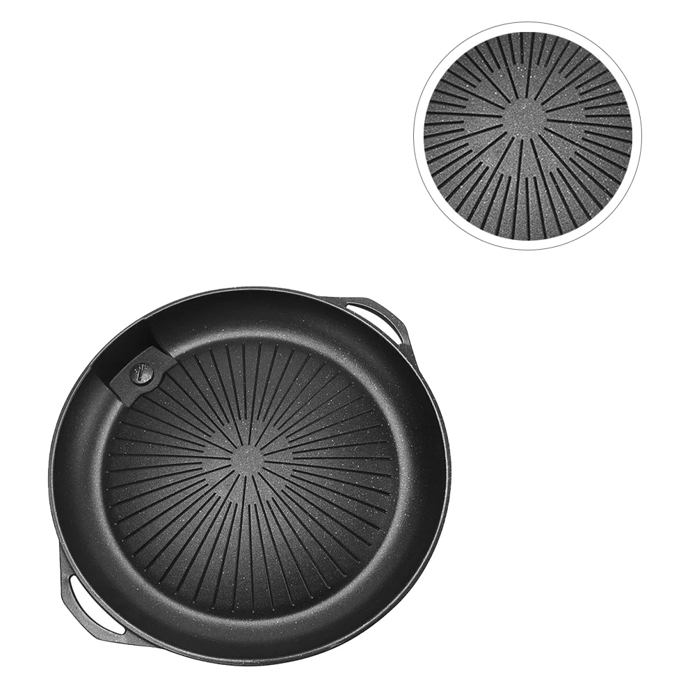 

Medical Stone Barbecue Plate Portable Barbecue Grill Practical Fry Pan Non-stick Plate BBQ Tool