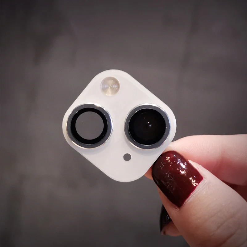 Пленка для объектива камеры iPhone XR до 13 закаленное стекло металлическая защитная