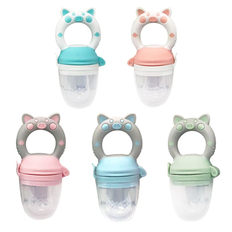 

Fresh Food Nibbler Baby Pacifiers Feeder Kids Fruit Feeder Nipples Feeding Safe Baby Supplies Nipple Teat Pacifier Bottles