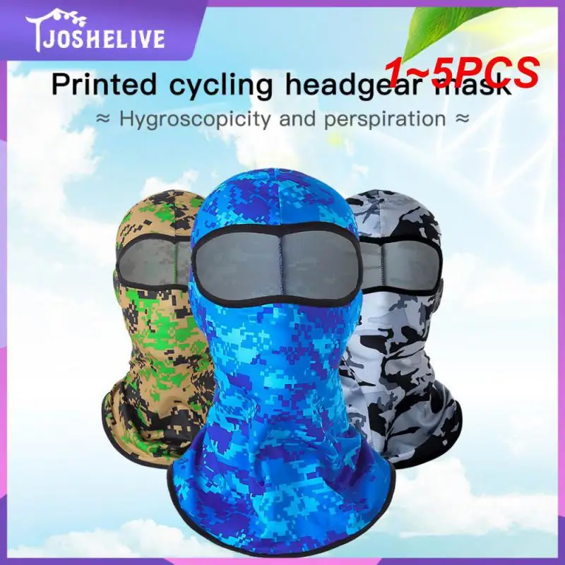 

1~5PCS Cycling Full Face Mask Military Camouflage Balaclava Outdoor Fishing Hunting Hood Protection Army Sports Helmet Liner