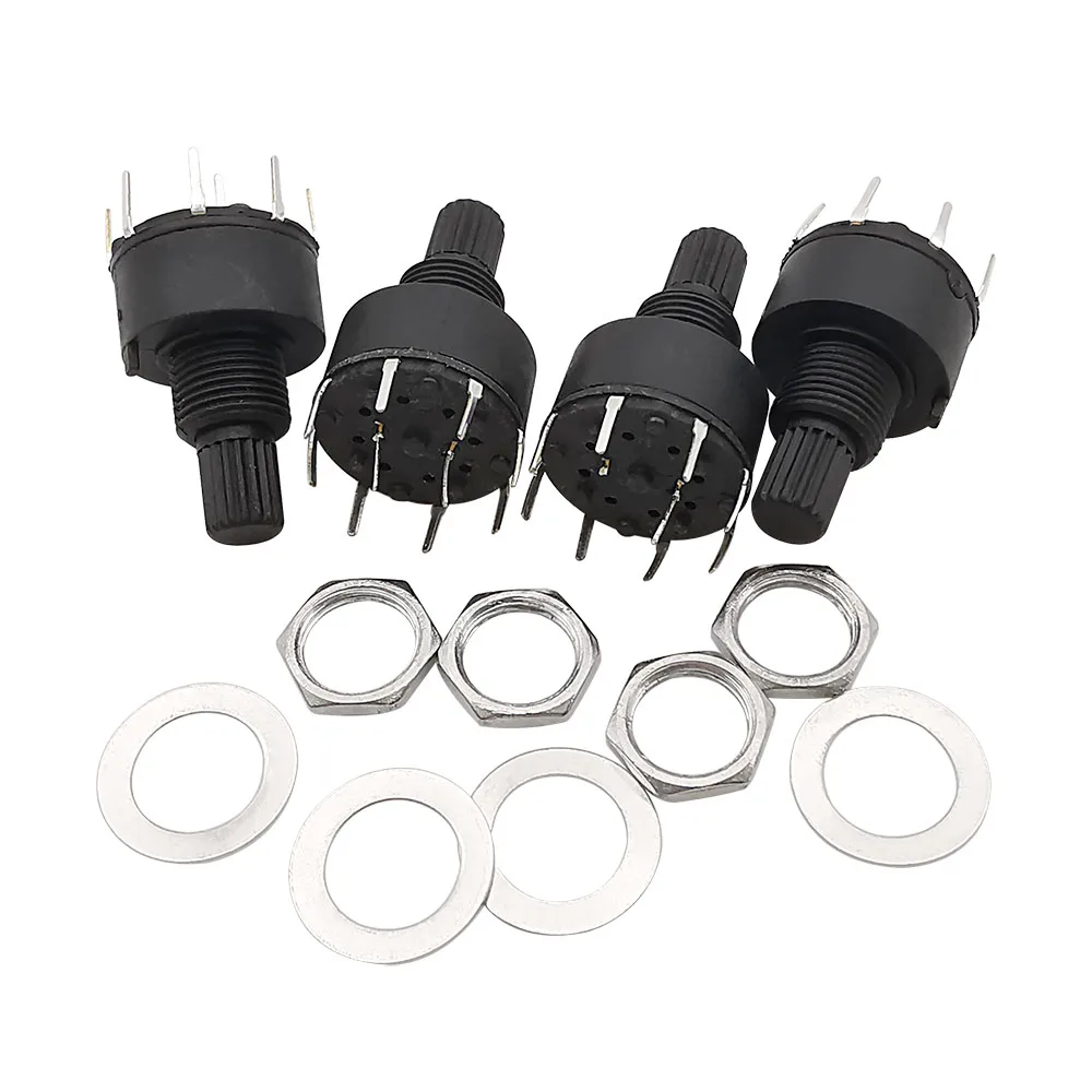 Поворотный ленточный переключатель 3 шт./лот SR16 16 мм, постоянный ток 60 в, 0,3 а, длина Пластиковой ручки 15 мм, осевой ленточный переключатель, 1 / 2 полюса, 3/4 / 5/6/8 положение