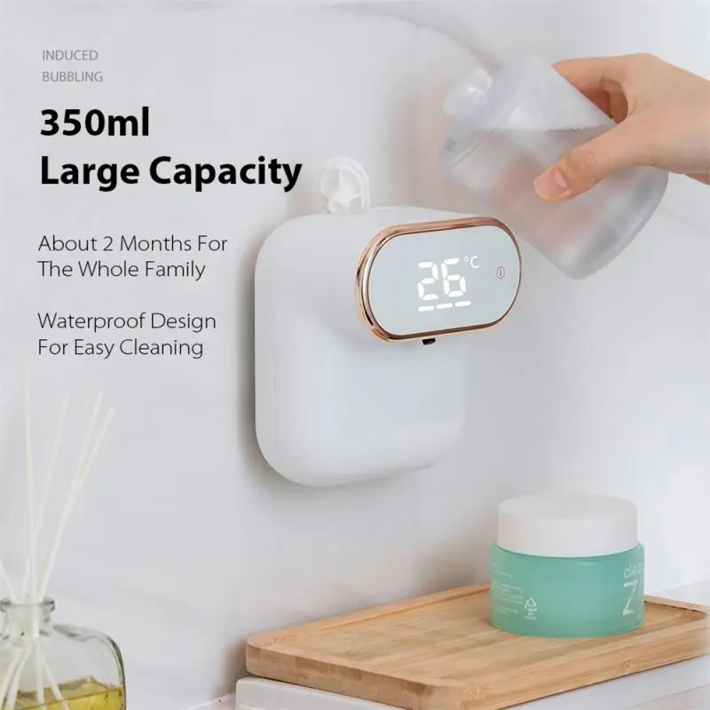 

Automatic Soap Dispenser Induction Foam Washing Mobile Phone Household Rechargeable Wall-mounted Small Hand Sanitizer Machine