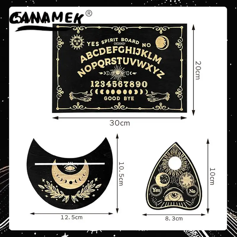 12-дюймовая деревянная маятниковая доска для гадания волшебная с гравировкой Ouija