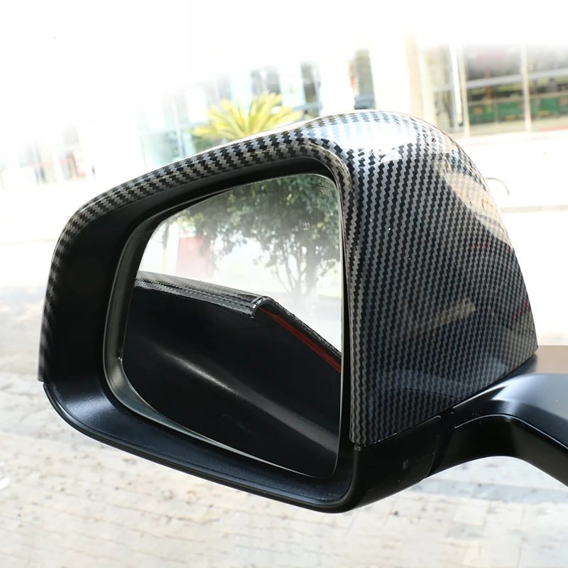 Фото Накладки на зеркала заднего вида для Tesla Model Y и Model 3, карбоновые накладки на боковые зеркала, декоративные внешние аксессуары №3