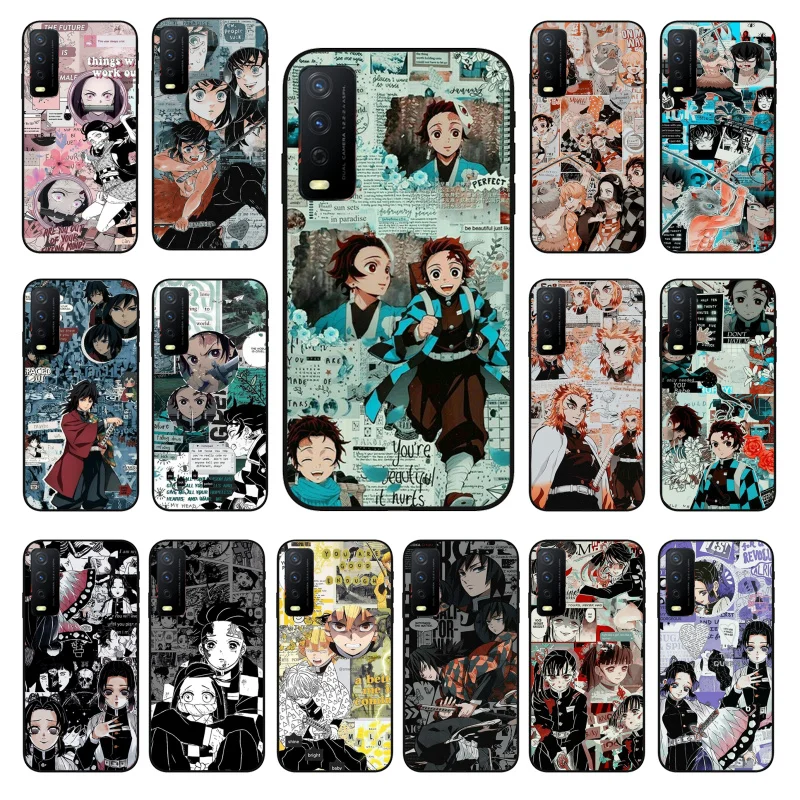 

Kimetsu No Yaiba Demon Slayer Anime Phone Case for VIVO Y31 Y21 Y70 Y21S Y20 Y72 1907 Y12 Y11S Y53S Y33S Y55 Y76 Y51 Y15S Y01
