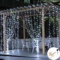 3m led solar string lights outdoor fairy curtain lights garland on the window garden solar lamp christmas decorations for home