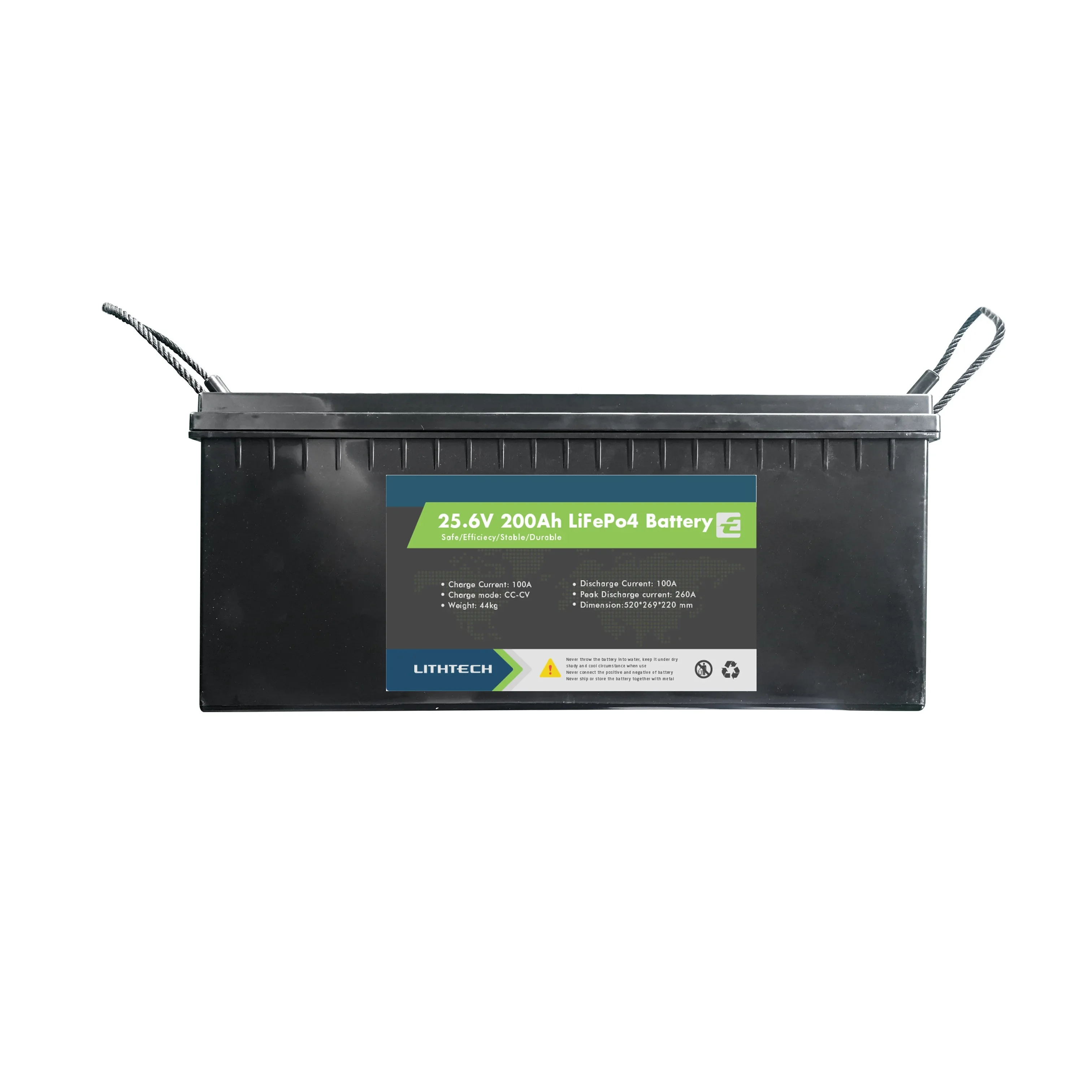 Литиевая батарея Lithtech TE24200 LiFePO4 24 В 200 Ач для автономного солнечного ветрового
