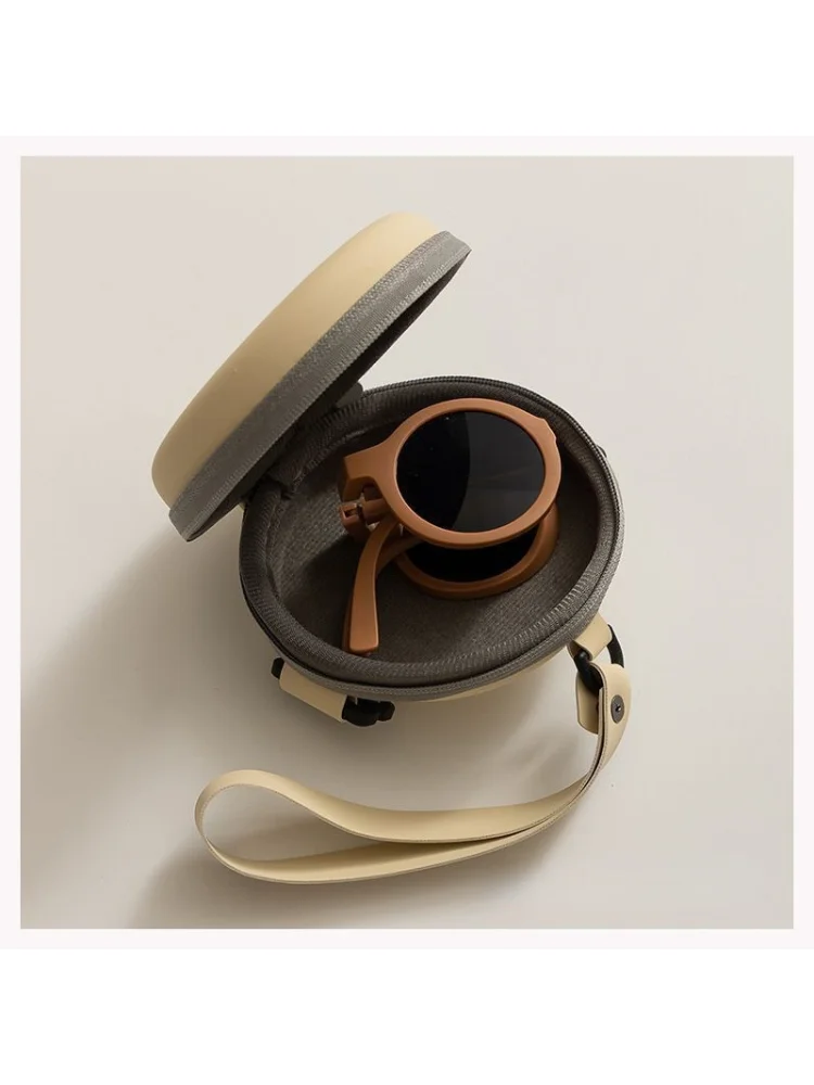 1 комплект складные детские солнцезащитные очки для девочек и мальчиков круглые