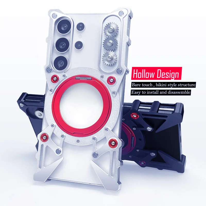 Магнитный алюминиевый металлический безрамный бампер с вращением на 360 градусов