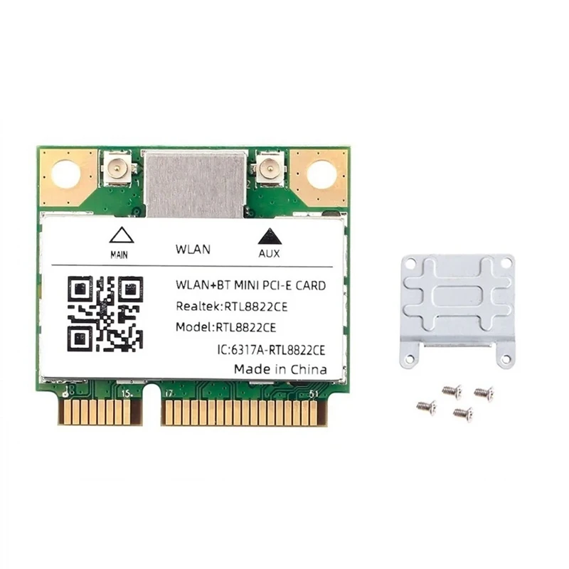 Двухдиапазонный мини Pcie RTL8822CE 1200 Мбит/с Wifi карта Bluetooth 5 1 беспроводной адаптер
