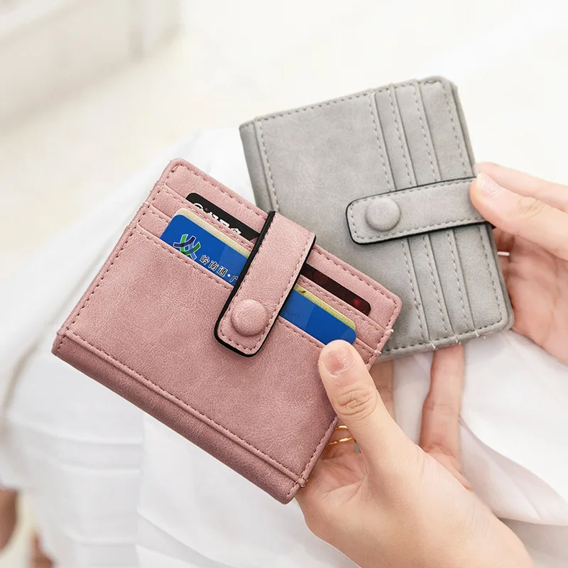 

1Pcs Pu Leather ID Card Holder Candy Color Bank Credit Card Box Multi Slot Slim Card Case Wallet Women Men Business Card Cover