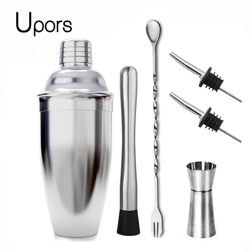 

UPORS Stainless Steel Cocktail Shaker Mixer Wine Martini Boston Shaker For Bartender Drink Party Bar Tools 550ML/750ML
