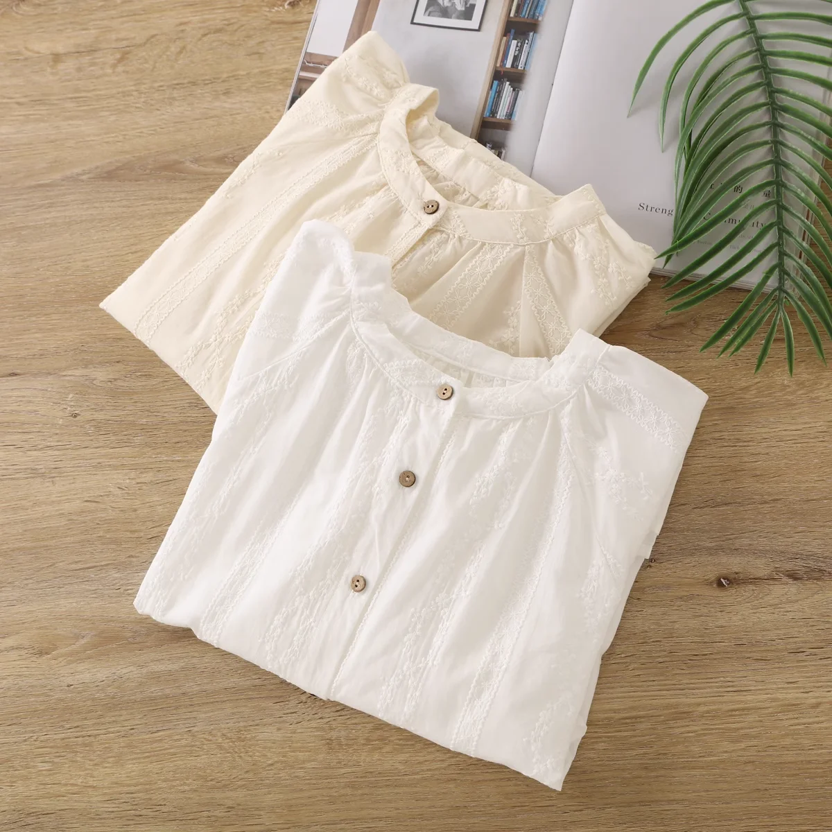 Женская рубашка и блузка в стиле бохо весенние свободные белые бежевые кружевные