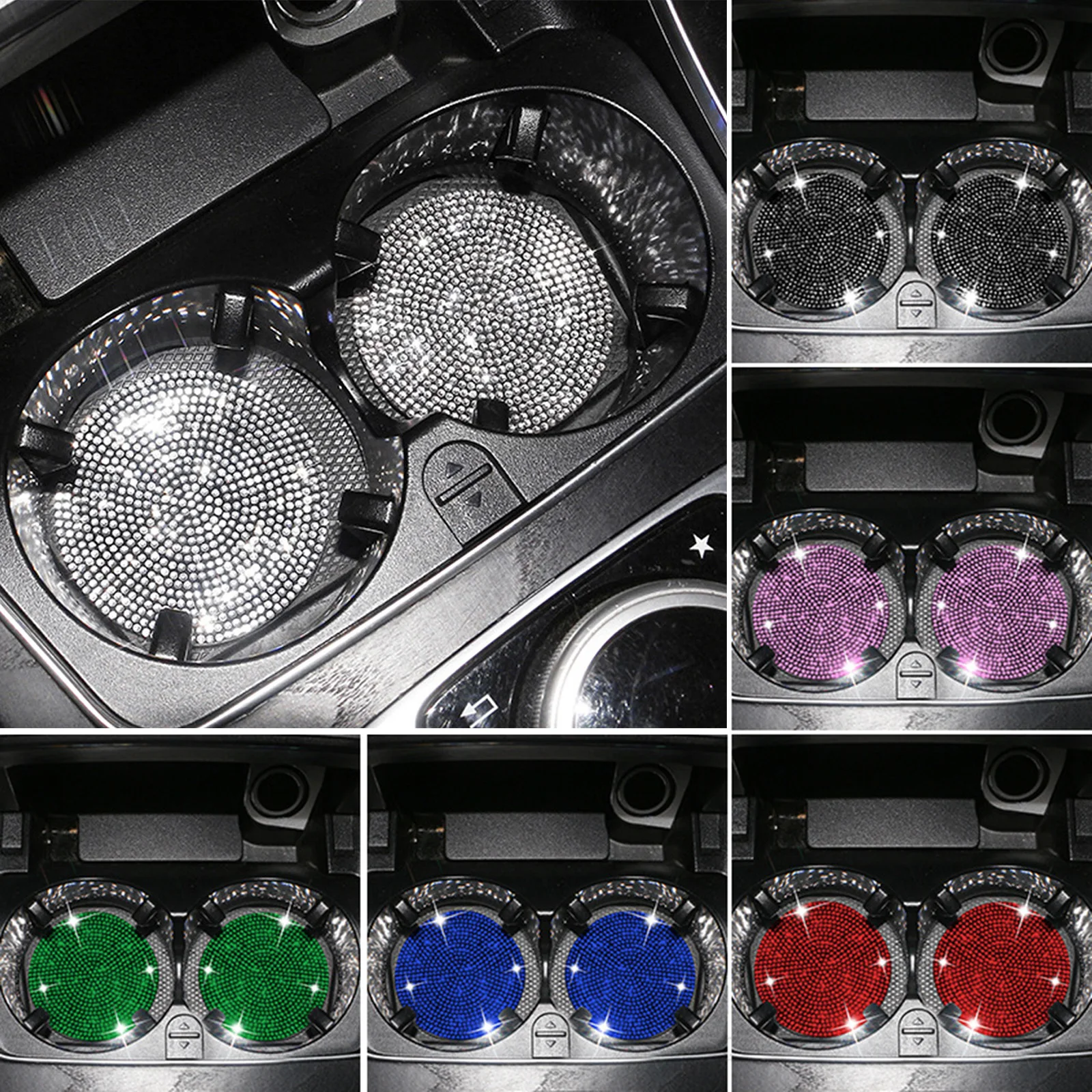 

2 шт., Противоскользящий коврик для подстаканника, из силикагеля