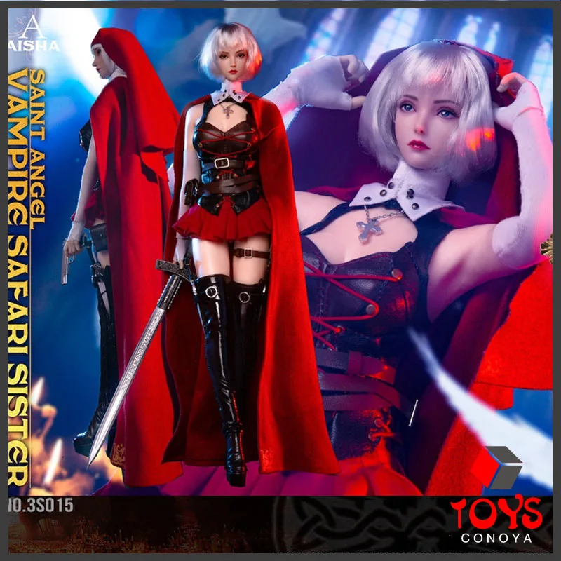 

In Stock 3STOYS 3S015 1/6 Vampire Safari Sister Saint Angel Figure Model Double Head Female Soldier Action Figure Full Set Toy