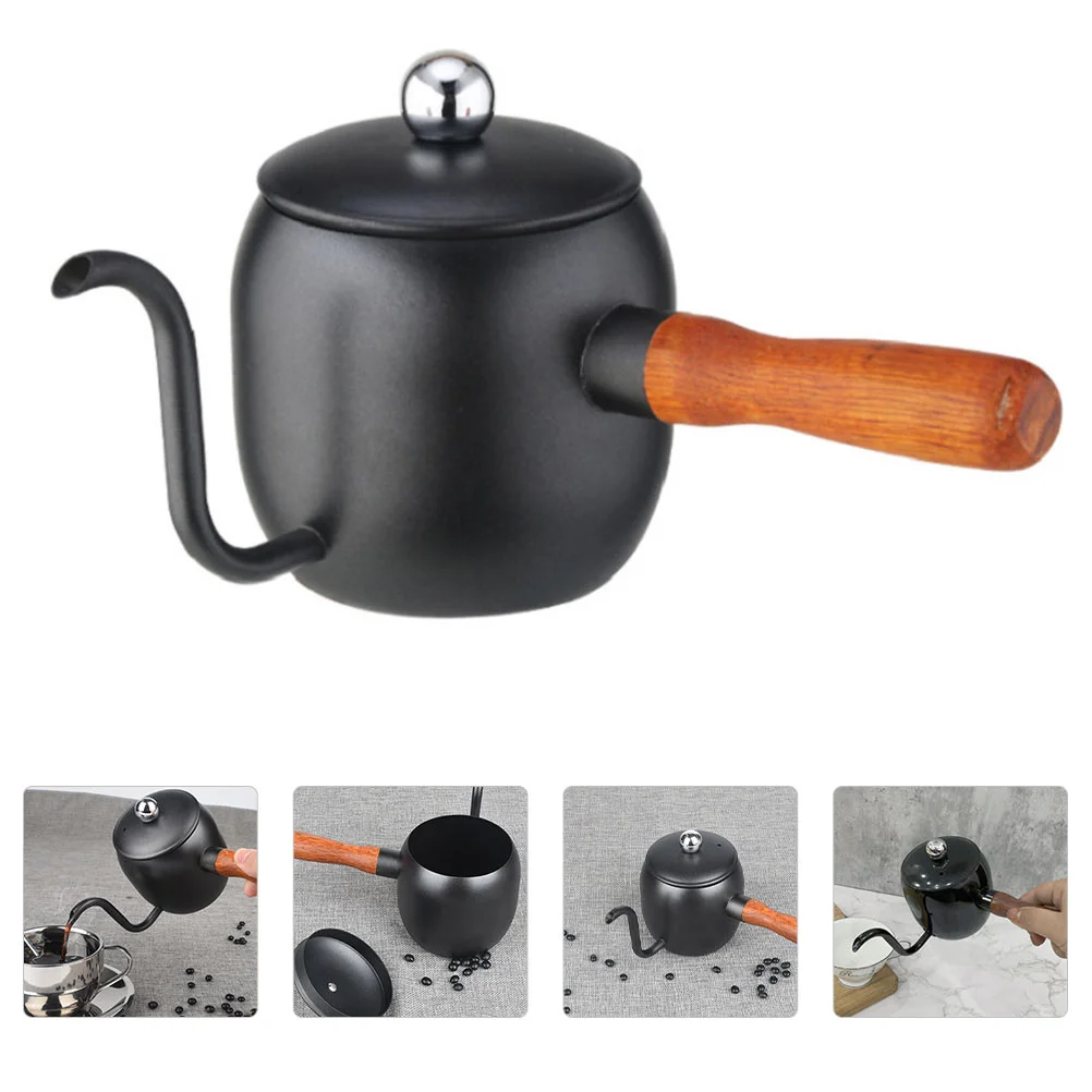 

Long Spout Coffee Pot Stainless Steel Coffee Bottle Practical Coffee Kettle