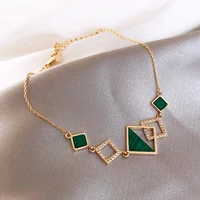south korea fashion simple ins style geometry square bracelets street snap girls gift banquet womens jewelry bracelets 2022