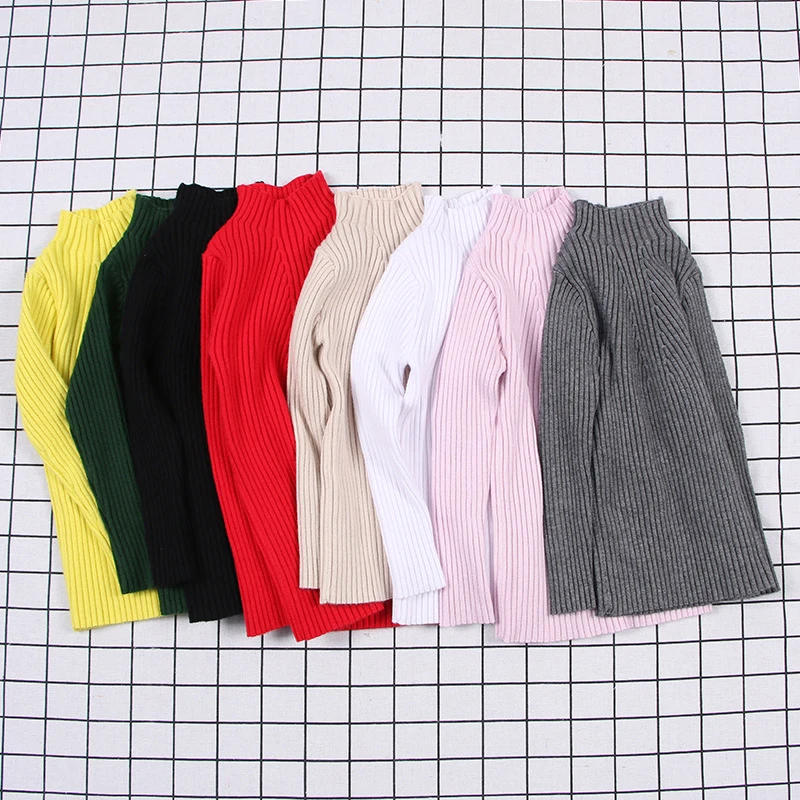 

Spring Kids Boys Girls Long Sleeve Pure Color Candy Color Sweaters Autumn Baby Boy Girl Jacket Boy Girl Children Knitted Sweater