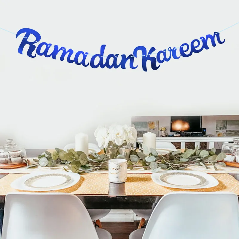 1 шт. Eid Mubarak Pull The Flag EID Рамадан Kareem баннер с надписью Мусульманский Исламский
