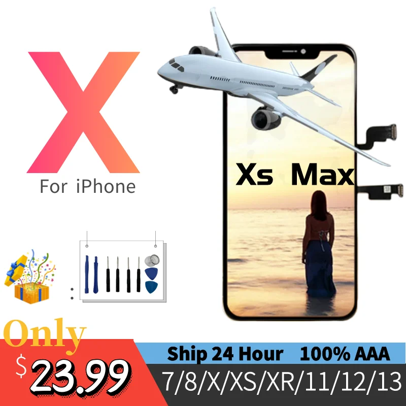 

OLED Lcd For iPhone X Xs 7 8Plus 11 12 Pro Max 13 Display Factory Wholesale Price Lcd Display For iPhone X Xr Screen Replacement