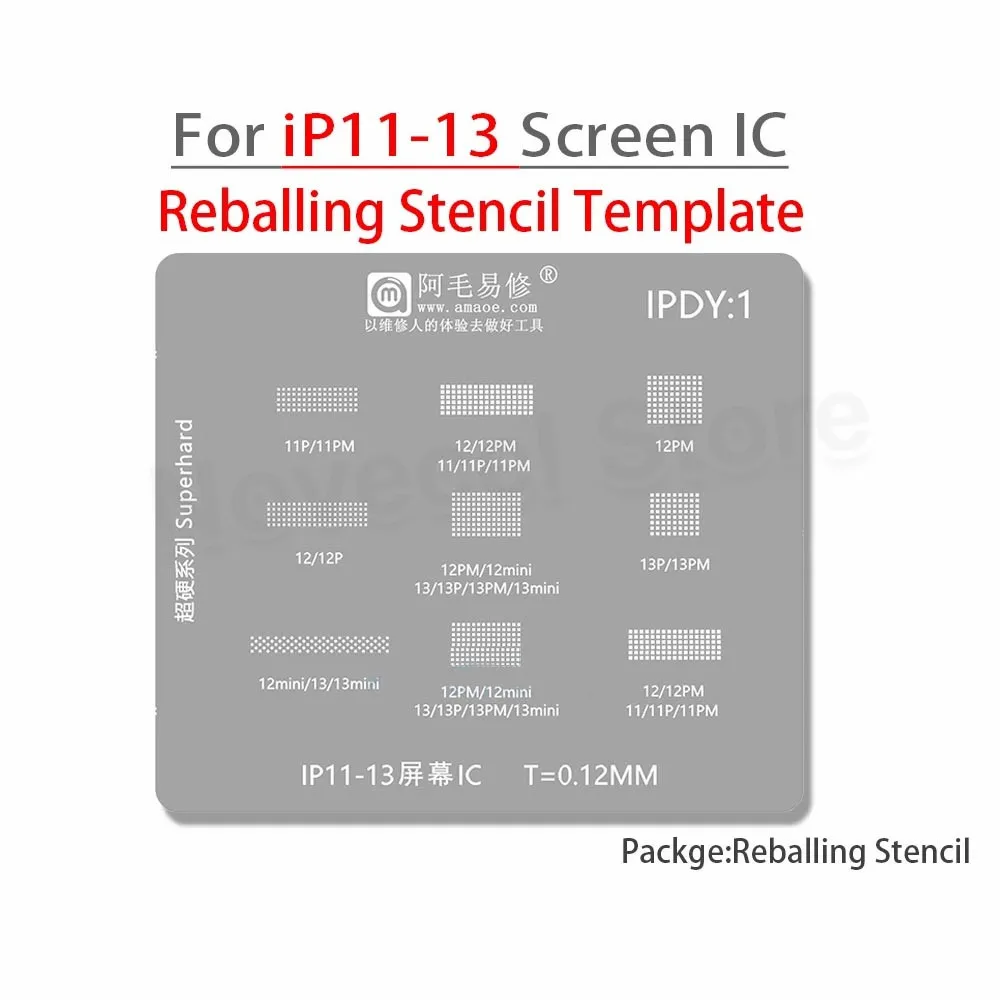 Трафарет с сенсорным экраном для iPhone 11 12 13 Pro X XS Max ЖК-панель Оловянное положение