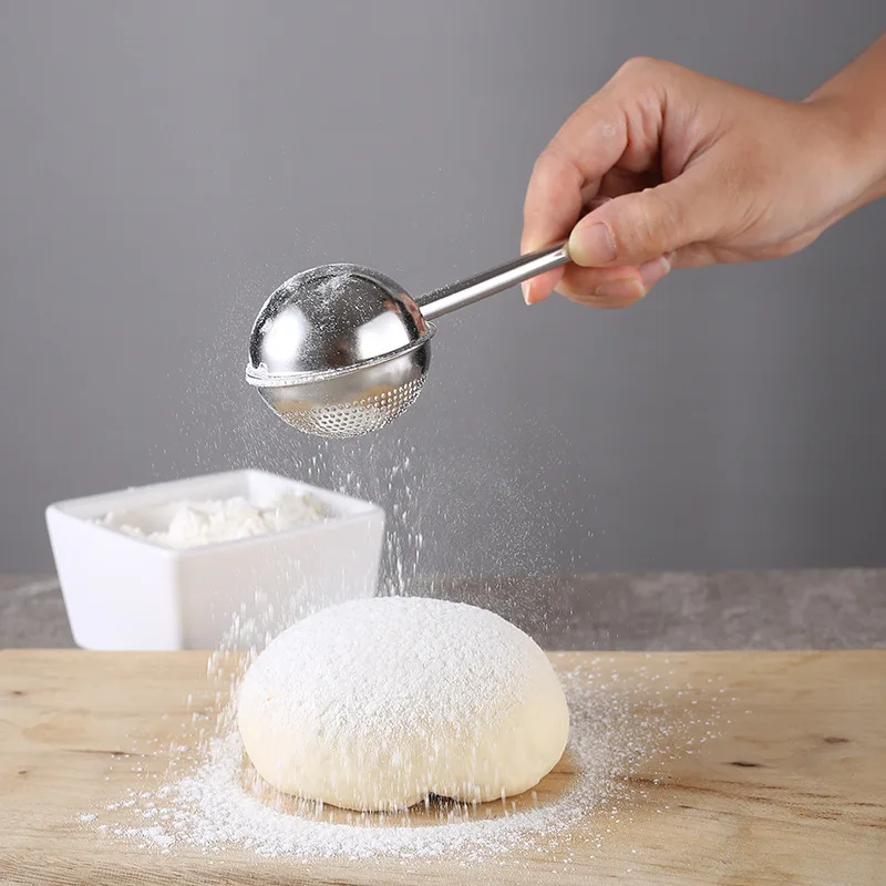 

Stainless Steel Flour Dusting Wand Sifter Powdered Sugar Shaker Duster For Baking Jars For Spices Kitchen Gadget Sets Tools