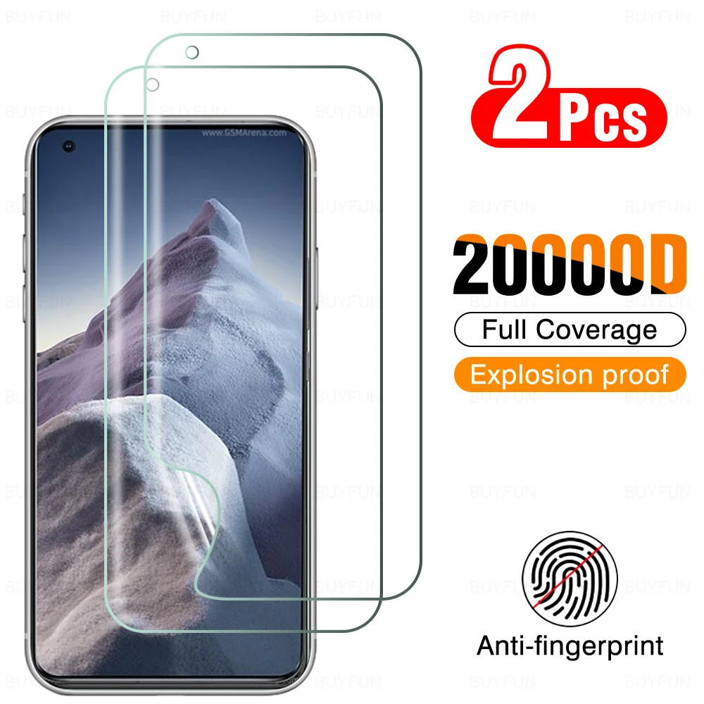 

2pcs For Xiaomi Mi 11 Ultra 11 Lite 11 Pro Hydrogel Film For Xiaomi Mi 11Ultra 11Lite 11Pro Screen Protector Full Cover HD Film