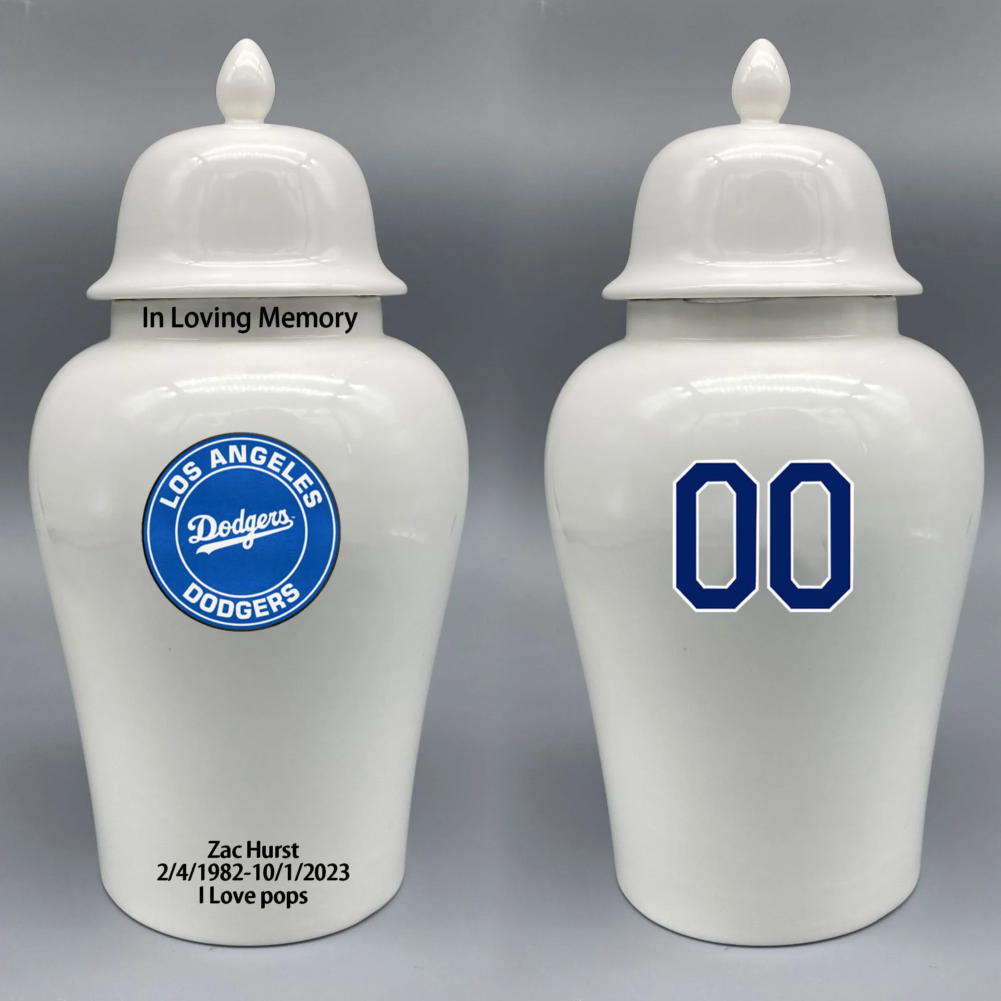 Большая урна для логотипа Los Angeles Dodgers. Пожалуйста пришлите мне информацию по