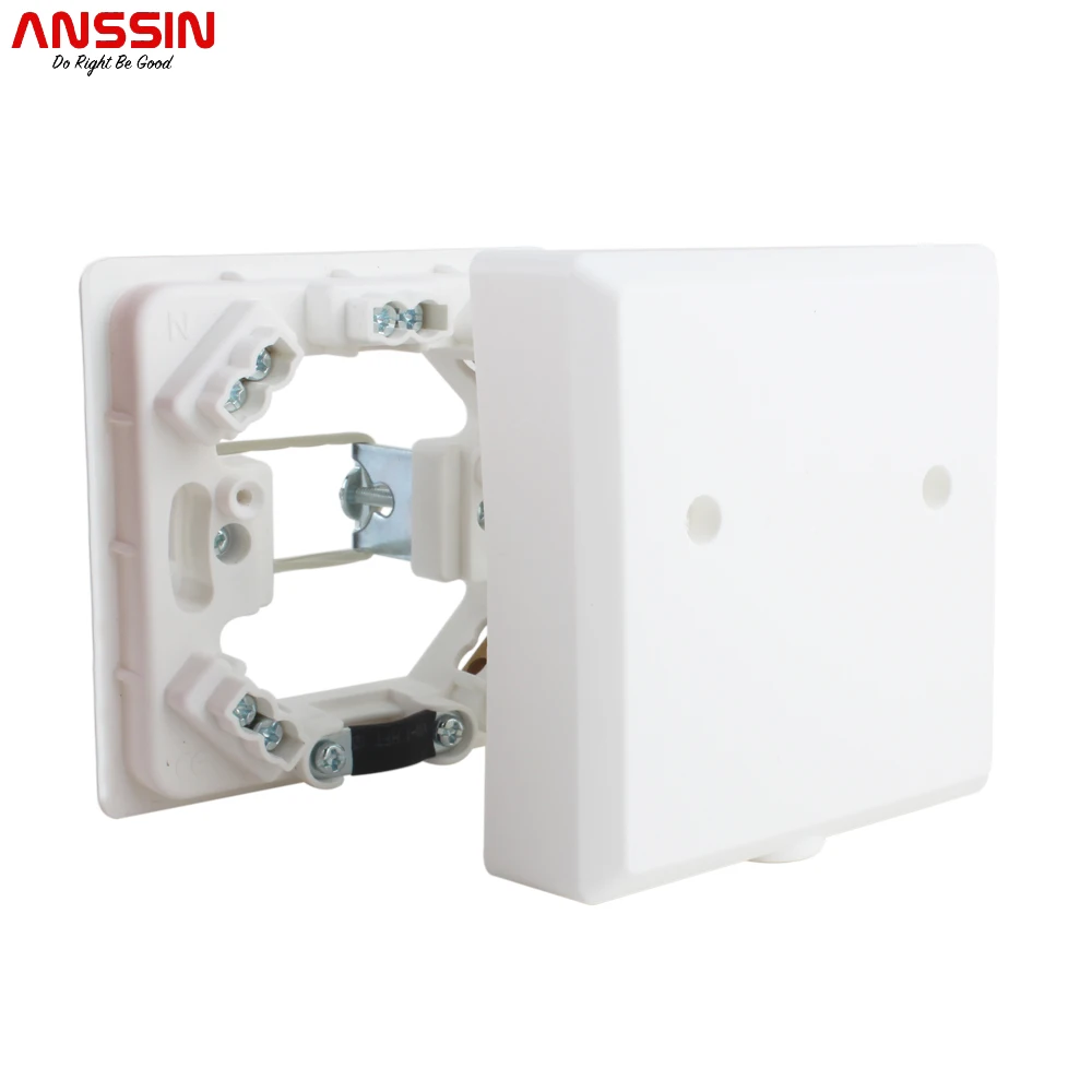 

Anssin Electric Appliance Cooker Connection Box Flush Mounted, White
