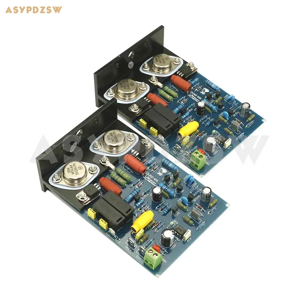 2-канальный клонный усилитель мощности QUAD405 с MJ15024 + угловой алюминиевый комплект