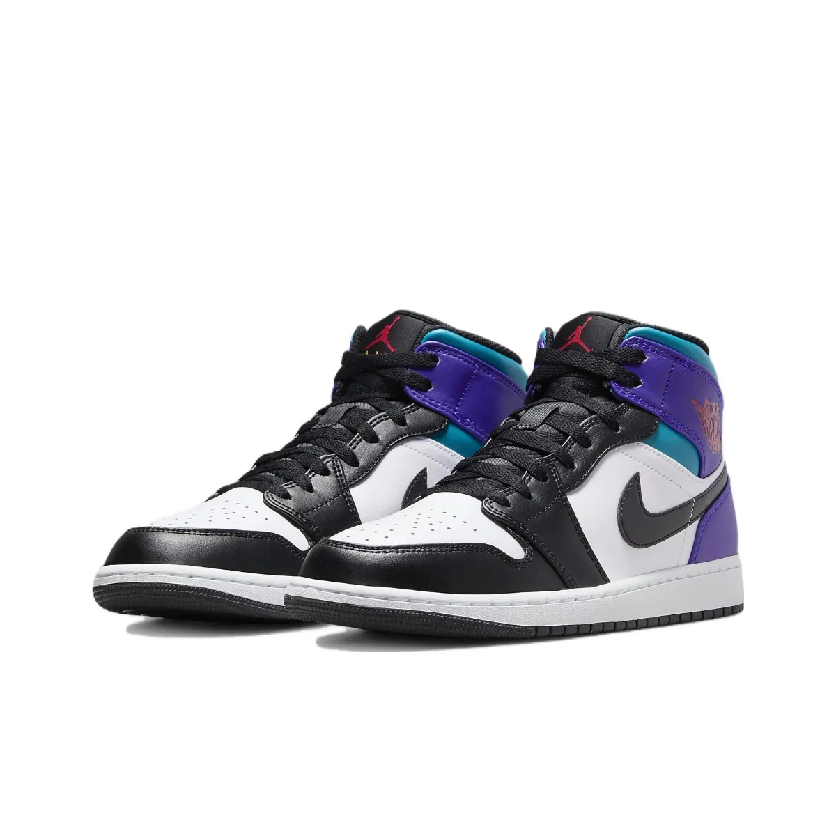 New Arrival Nike Air Jordan 1 Retro Mid &quotLight Smoke Grey&quot For Men's and Women's Classic Basketball Sneakers Shoes