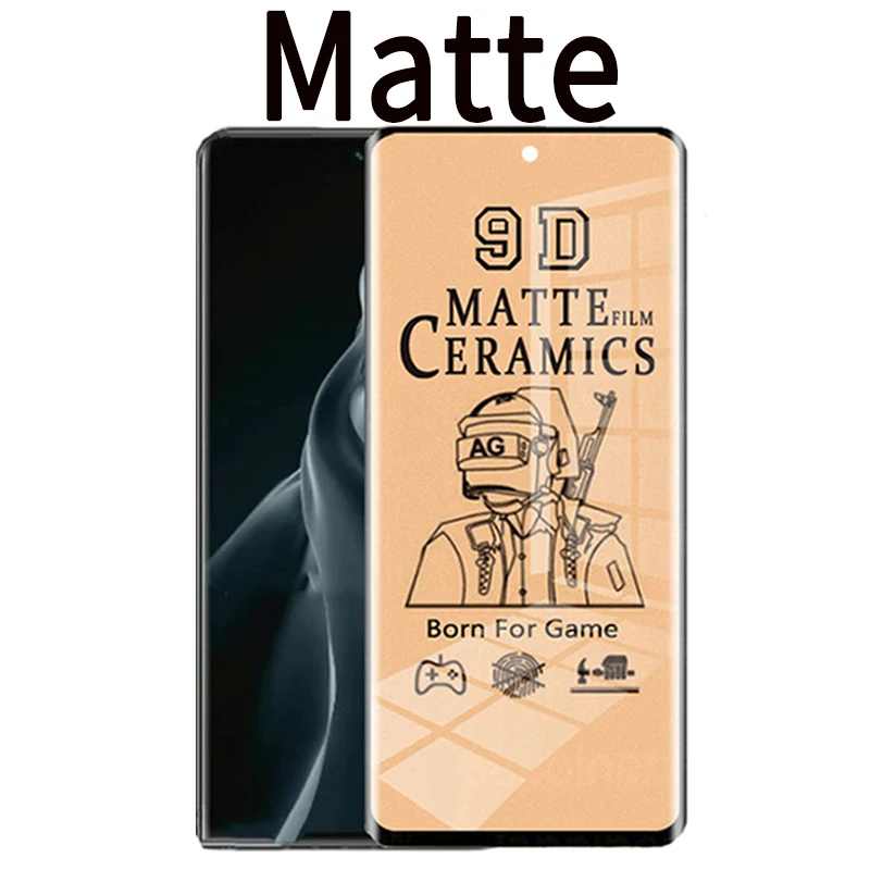50Pcs 9D Soft Ceramic Protective Film For Xiaomi 12 12X Edge Curved For Mi 11 Ultra 12T Pro Matte Film Screen Protector Glass
