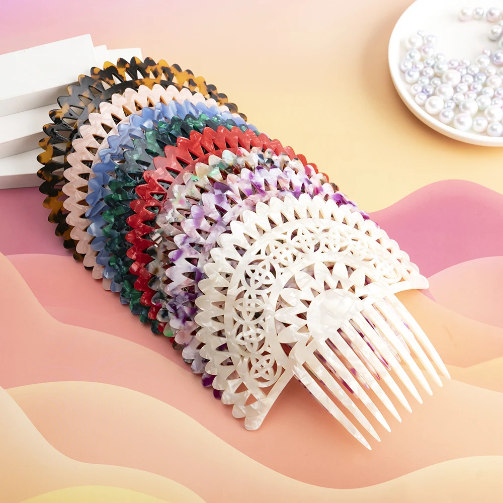 Classic Hair combs for women Acetate hair accessories combs Tortoiseshell Hair jewelry Vintage hairpin Flamenco dancers comb