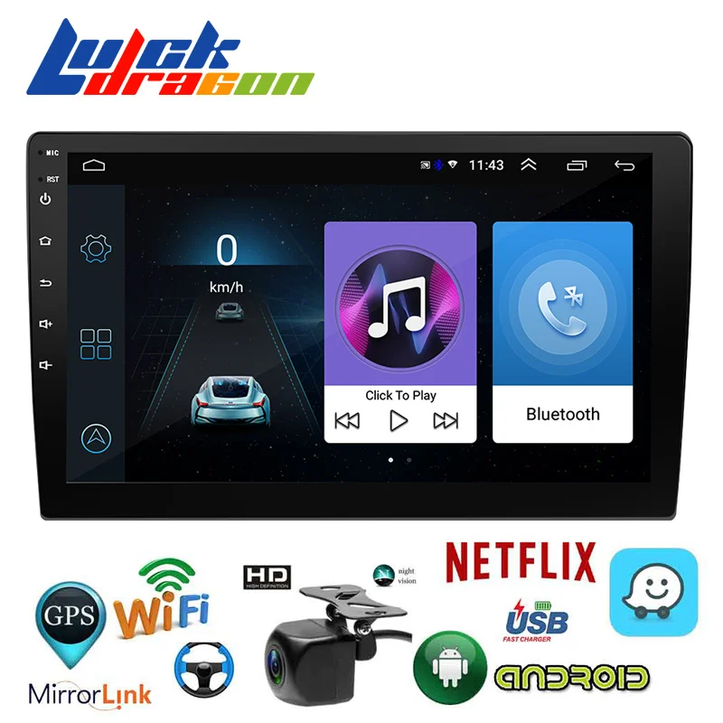

Автомагнитола 2DIN, 9 дюймов, Android, автомобильная стерео 2.5D, емкостный экран, Bluetooth, видеоплеер, задняя камера, Wi-Fi, GPS, универсальная