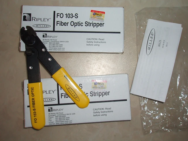 Original imported Miller Fiber Optic Stripper FO 103-S single port fiber loose tube stripping pliers FO103S