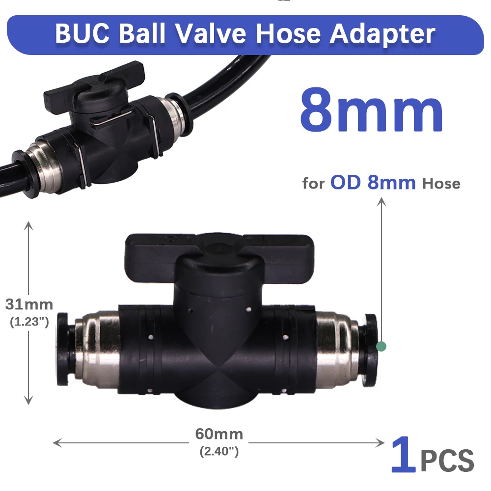 

Шаровой кран переходник для шланга MUCIAKIE 4-16 мм