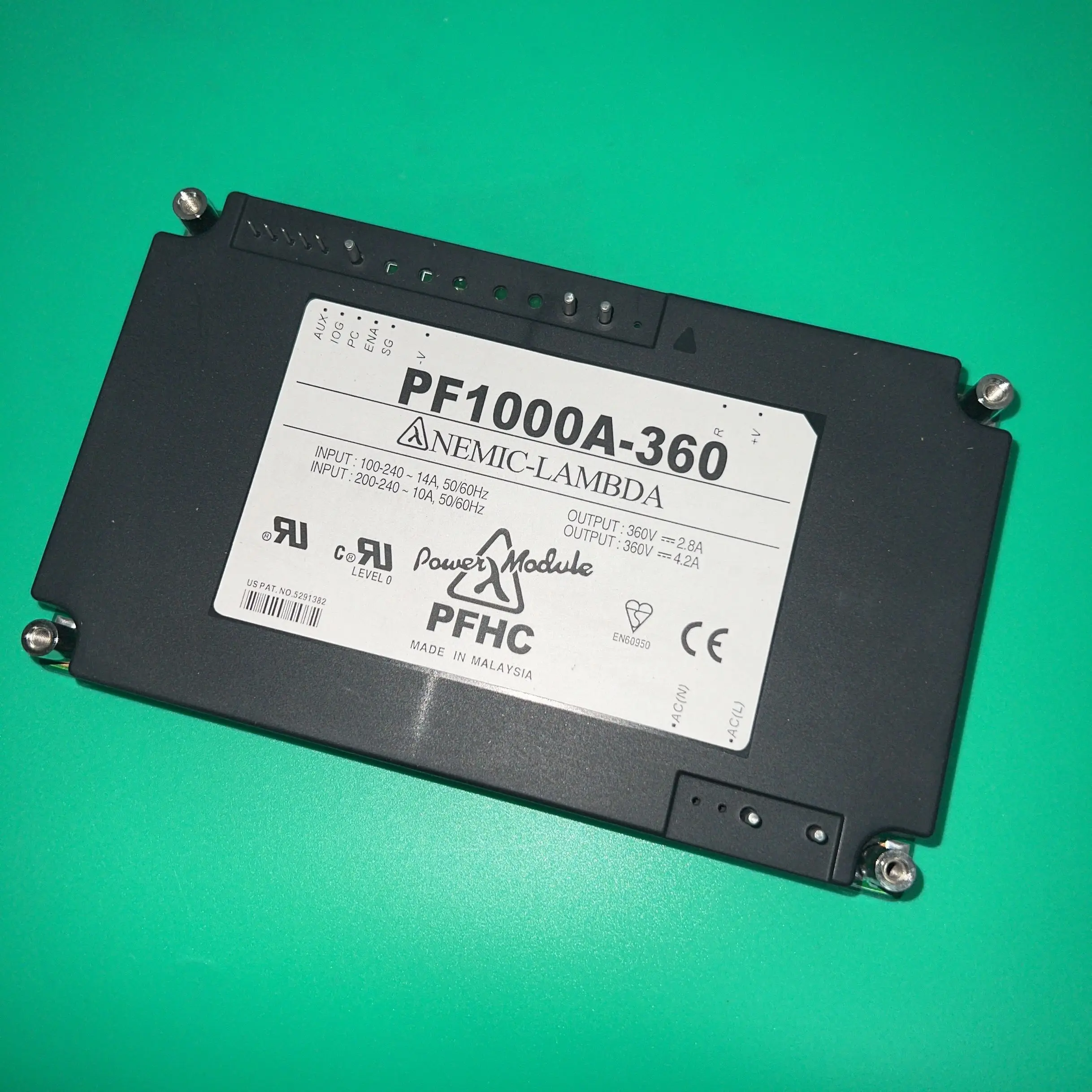 PF1000A-360 DC-DC СИЛОВОЙ МОДУЛЬ PWR CORRECTI0N MOD 360VDC PF1000A360 NEMIC-LAMBDA PF1000-A360 PF 1000A-360