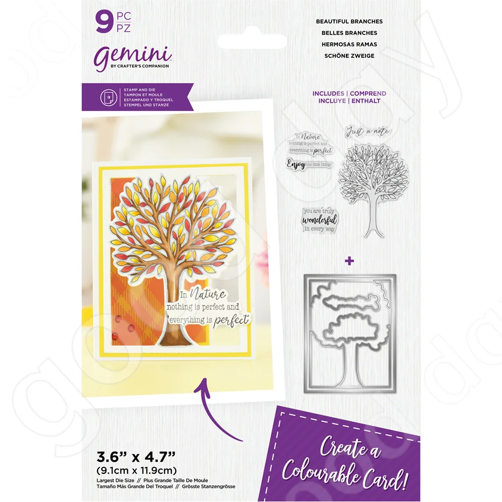 

2022 New Arrival Beautiful Branches Cutting Dies Stamps Scrapbook Diary Decoration Embossing Template Diy Greeting Card Handmade