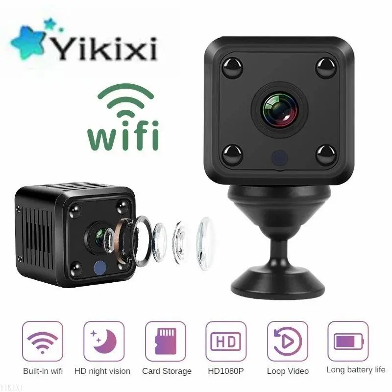 

Мини-IP-камера X6 Беспроводная с поддержкой Wi-Fi и функцией ночной съемки