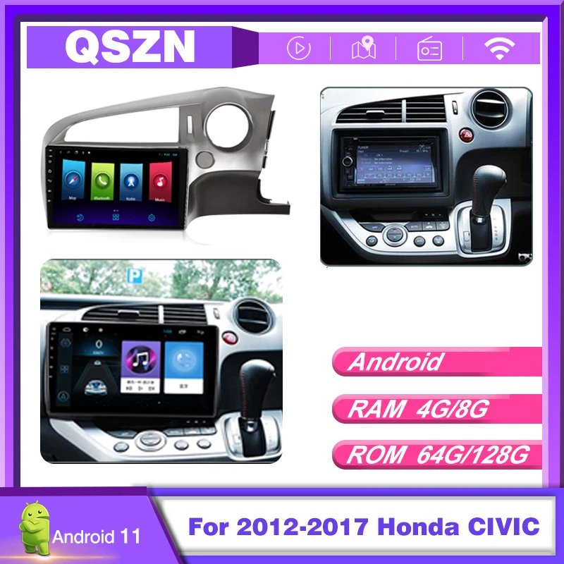

Universal 7inch Car Radio Multimedia Video Player Wireless Carplay Wireless Android Auto Touch Screen For 2012-2017 Honda CIVIC