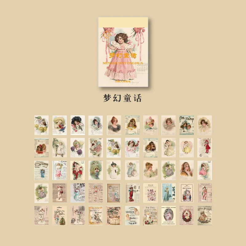 

Набор стикеров Alideco Kawaii Time Past 50 шт