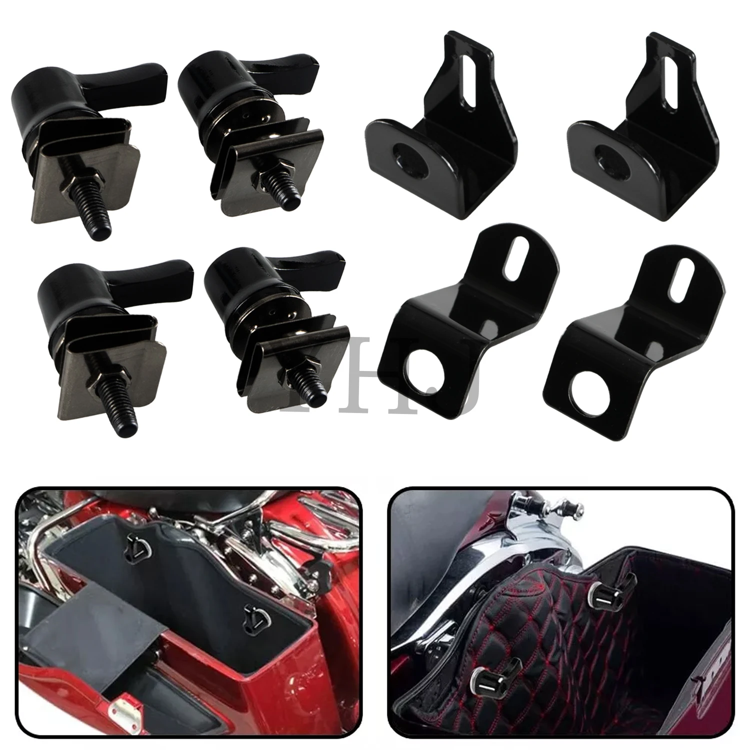 Для Harley Touring Road King Street Glide Electra 99-07 мотоциклетная седельная сумка рычаг стопорные