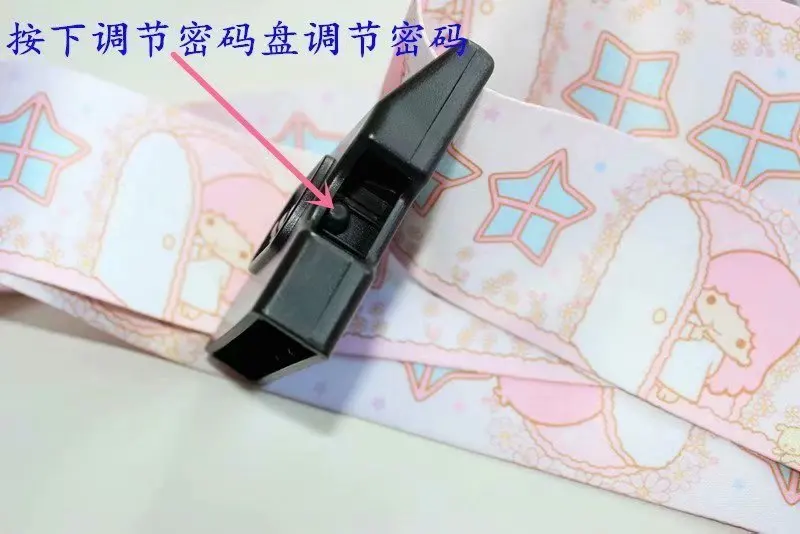 Kawaii Sanrios Kuromi аниме Регулируемый пароль замок для путешествий багажный ремень