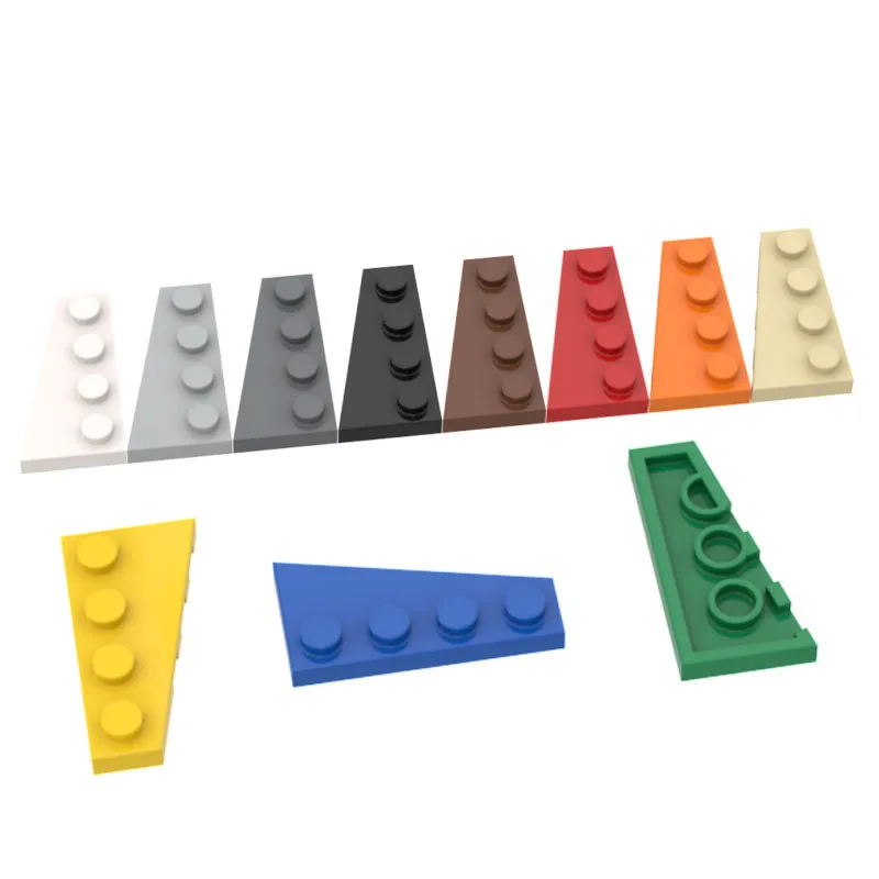 

Детали радужной свиньи MOC 41770, клиновидная пластина, 4x2, совместимые с левой стороны кирпичи, сборные строительные блоки «сделай сам», детская головоломка, игрушка в подарок